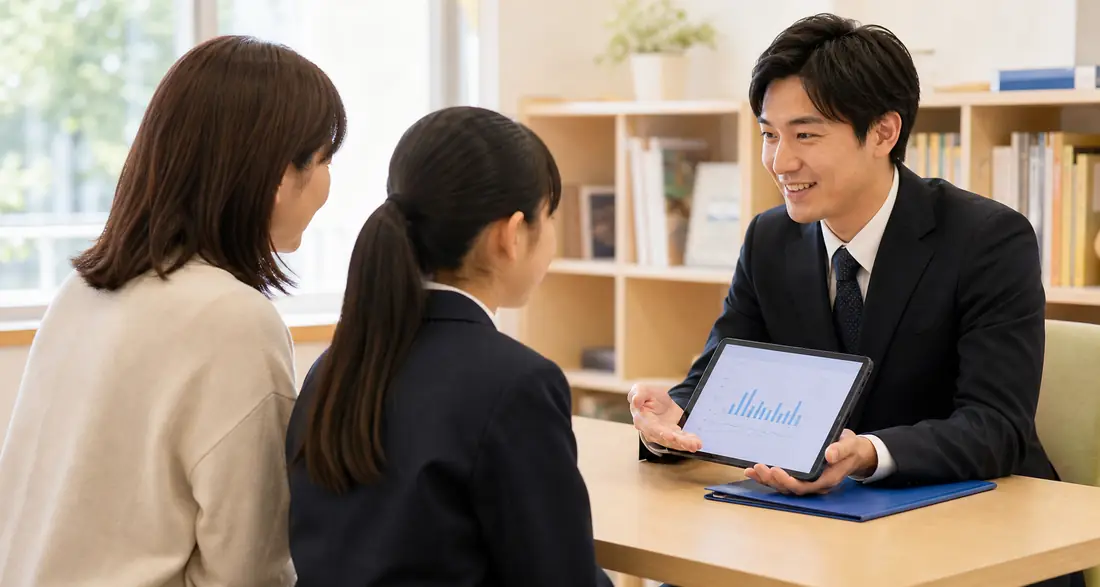 講師が生徒を継続的にサポートする様子
