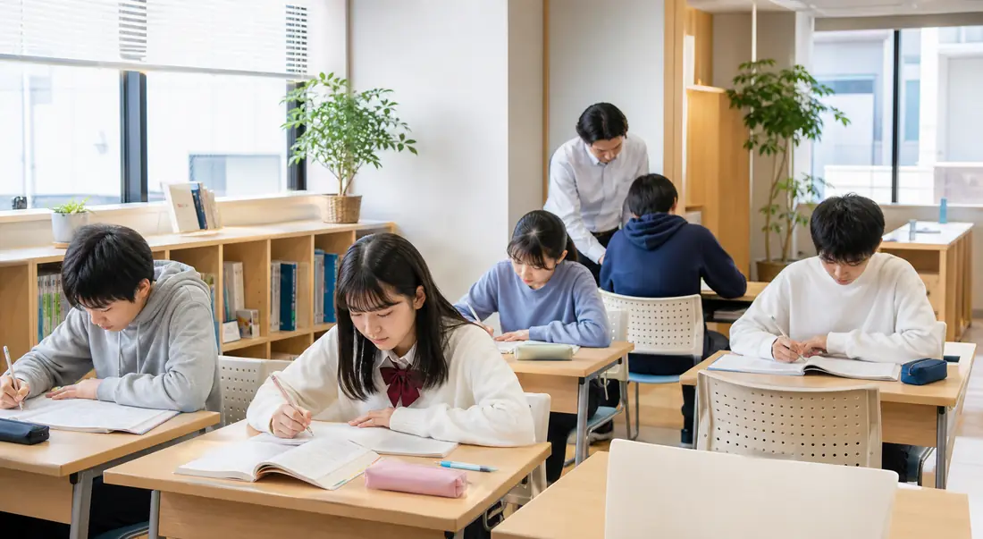 通いやすい雰囲気の中で学習する生徒